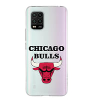 Xiaomi Mi 10 Lite Uyumlu Kapak Chicago Bulls Tasarımlı Şeffaf Silikon Kılıf