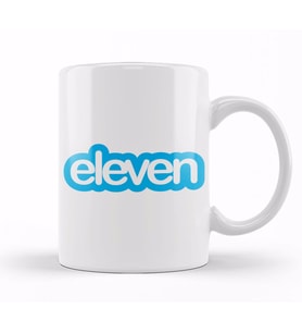 Stranger Things Eleven Twitter Logo Kupa Bardak Porselen
