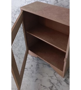 Hobi Adn 90211 Tezgah Üstü Çok Amaçlı Telli Dolap Ahşap MDF HAM El yapım