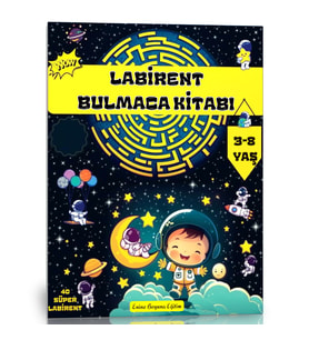 3-8 Yaş Çocuklar İçin Labirent Bulmaca Kitabı
