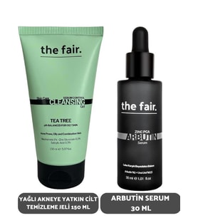 the fair. Yağlı Akneye Yatkın Cilt Temizleme Jeli 150 ml ve Arbutin Serum 30 ml 