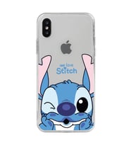 Iphone X / Xs Uyumlu We Love Stitch Desenli Şeffaf Telefon Kılıfı