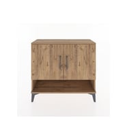 Arges Şifonyer 2 Raflı 2 Kapaklı 88x30x80 Çam-Çam