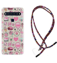 TCL 10L 10 Plus 10SE 20E 20SE 30 L7 Kılıf Boyun Asklı Rasta Silikon Donut Flamingo 1415