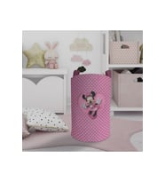 MEKTA HOME BEBEK VE ÇOCUK ODASI Büyük Kalpli Minnie Mause Desenli Oyuncak Sepeti