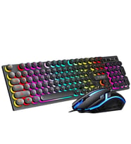 Valkyrie T-Wolf TF270 Rainbow RGB Mekanik Hisli Gaming Klavye Mouse Seti Punk Keycap İNGİLİZCE