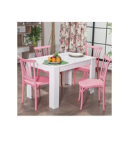 Arda / Violet Mutfak Masa Takımı 4 Sandalye 1 Masa - Pembe