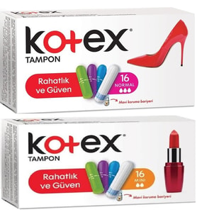 Kotex Tampon Normal - Mini 32 Li Karma Set (2PK*16)