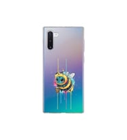 Samsung Galaxy Note 10 ile uyumlu Splash arı tasarımlı şeffaf silikon kılıf