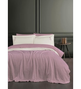 Çift Kişilik Dream Battanıyelı Nevresım Setı Talıa Puce 200X220