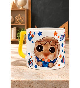 Sad Hamster Fizik Öğretmeni Baskılı Kupa - Öğretmene Hediye