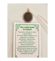 Ism-i Azam Duasi ve Fazileti Kolye (Gümüş)