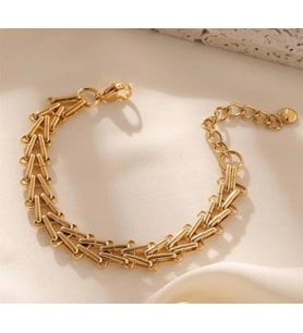 Merdiven Gold Çelik Bileklik Sns403424