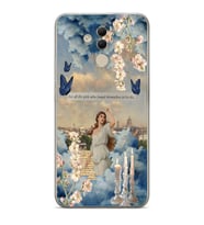 Huawei Mate 20 Lite Uyumlu Baskılı Yumuşak Silikon Şeffaf Telefon Kılıfı
