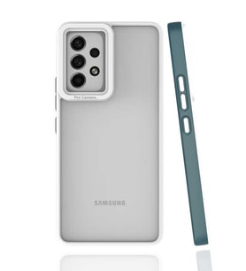 Galaxy A53 5G Kılıf Zore Mima Kenarları Renkli Silikon Kılıf (Koyu Yeşil)