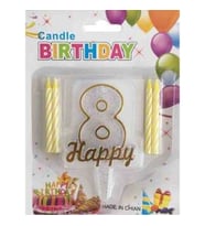 MUM 8 YAŞ HAPPY YAZILI ALTIN PK:1-1-