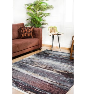 Dijital Kaymaz Yıkanabilir Antrasit Modern Salon Halısı Mutfak Halısı Koridor Halısı Yolluk HLN335