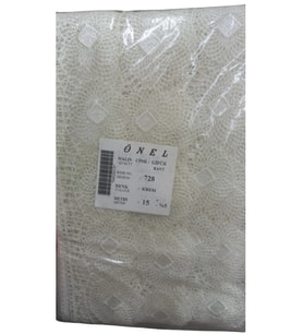 Dantel Polyester Güpür Bant Krem 15 Metre En 6 Cm On-728-kr