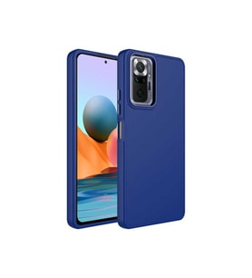 Xiaomi Redmi Note 10 Pro Uyumlu Kılıf Metal Çerçeve ve Buton Tasarımlı Silikon Zore Luna Kapak