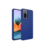 Xiaomi Redmi Note 10 Pro Uyumlu Kılıf Metal Çerçeve ve Buton Tasarımlı Silikon Zore Luna Kapak