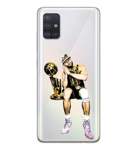 Samsung Galaxy A51 Uyumlu Steph Curry Tasarımlı Şeffaf Telefon Kılıfı