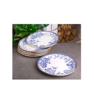 Gönül GNL 4185 Spring Seramik Servis Tabağı 26 cm 6'lı (MAVI-BEYAZ)