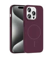 Apple iPhone 15 Pro Kılıf M-safe Şarj Özellikli Zore Ruby Sert Kapak