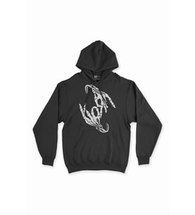 Korn İskelet El Siyah Sweatshirt Hoodie