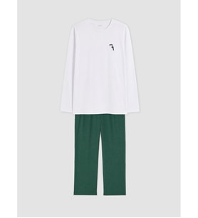 LC WAIKIKI Beyaz Regular Fit Erkek Pijama Takımı