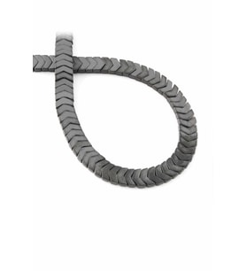 Hematit Doğal Taş Mat Gri Çavuş Kesim 6x2mm Dizi