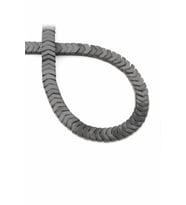 Hematit Doğal Taş Mat Gri Çavuş Kesim 6x2mm Dizi