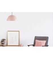 RİOLİGHT MODERN5 PEMBE ODA,MUTFAK,GENÇ ODASI İÇİN 1XE27 DUYLU TEKLİ METAL SARKIT AVİZE ÇAP:40CM