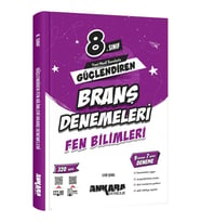 Ankara Yayıncılık 8.Sınıf Güçlendiren Fen Bilimleri Branş Denemeleri (Çok Renkli)