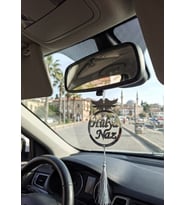 Pleksi Otomobil Dikiz Aynası Süsü Isimli Melek Kanat Araç İçi Aksesuar (Altın)