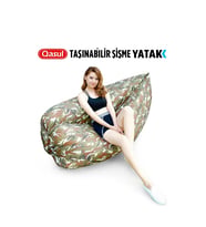 Kamuflaj Desenli Taşınabilir Şişme Yatak Festival Kamp, Plaj Outodor İçin Rahat Koltuk Su Geçirmez