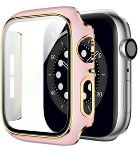 Lexroo Watch 8 7 45MM Watch Kasa Rose Ekran Koruyucu Kırılmaz Cam ve Tam Kaplayan Watch Kasa