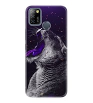 INFINIX Smart 4 5 6 Zero 8 S5 Pro Kılıf Desemli Silikon Purple Leopar 1750