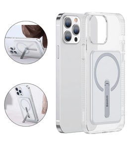 Baseus iPhone 13 Pro Max 6.7 Manyetik Magsafe Standlı Silikon Kılıf-(5775) - SSSSSS6000-7522