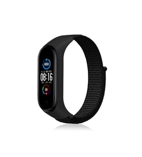 Çınarcık Dev Xiaomi Mi Band 4 Hasırlı Cırtcırtlı Kordon - Siyah