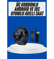 Northcity Amoled Ekran Akıllı Saat - Uzun Pil Ömrü, iOS Android Uyumlu ve Gelişmiş Sağlık Takibi
