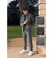 Erkek Çocuk 3'lü Takım (Ceket+T-Shirt+Alt) 6-16 Yaş 12770SMP MODANINO