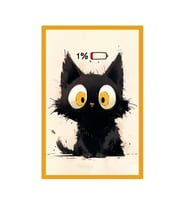 Sevimli Kedi Çizimli Hediye Not Kartı & Kartpostallar – Eğlenceli ve Şık Tasarım  10x15 cm (Turuncu-Kahverengi-Siyah-Beyaz)