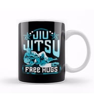 Funny Jiu Jitsu Free Hugs Pun BJJ Martial Arts Kupa Bardak Porselen