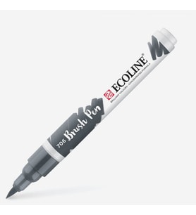 Talens Ecoline Brush Pen Fırça Uçlu Kalem 706 Deep Grey 
