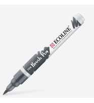 Talens Ecoline Brush Pen Fırça Uçlu Kalem 706 Deep Grey 