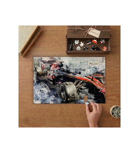 Formula Yarış Aracı Tasarımı 240 parça Ahşap Puzzle Ahşap Kutuda MP07382