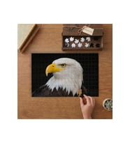 Beyaz Başlı Kartal Tasarımı 240 parça Ahşap Puzzle Ahşap Kutuda MP10680
