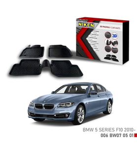 BMW 5 Series için Uyumlu F10 -2010 3D Paspas (Karışık)