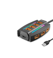 Usb Hub 10*Usb 1.2M Siyah HDX7036