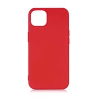 Apple iPhone 13 Mini Kılıf Lansman Tasarım İçi Kadife Lüx Silikon (Kırmızı)